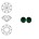 SWAROVSKI ELEMENTS Similisteen. Emerald Green. pp19. 2.5-2.6mm. Per stuk