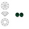 SWAROVSKI ELEMENTS Similisteen. Emerald Green. pp19. 2.5-2.6mm. Per stuk