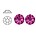 SWAROVSKI ELEMENTS Swarovski plaksteen Fuchsia. ss20. 5mm.