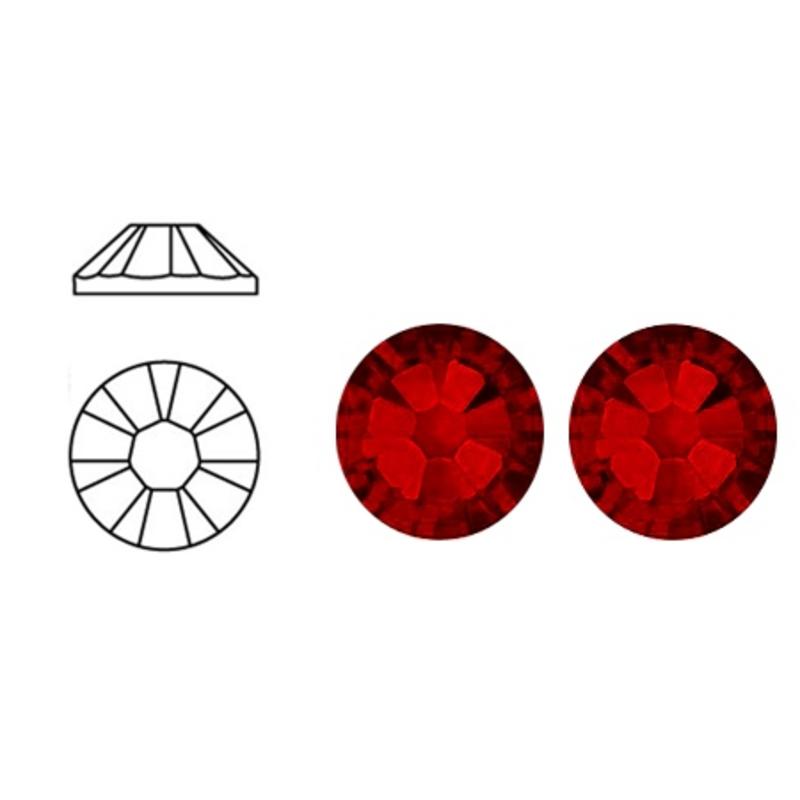 SWAROVSKI ELEMENTS Plaksteen Rood. ss20. 5mm. Per stuk