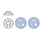 SWAROVSKI ELEMENTS Swarovski plaksteen Air Blue Opal ss20. 5mm.
