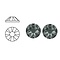 SWAROVSKI ELEMENTS Swarovski plaksteen Black Diamond. ss20. 5mm.