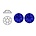 SWAROVSKI ELEMENTS Plaksteen Kobalt. ss20. 5mm. Per stuk