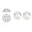 SWAROVSKI ELEMENTS Swarovski plaksteen Crystal Moonlight. ss16. 4mm.