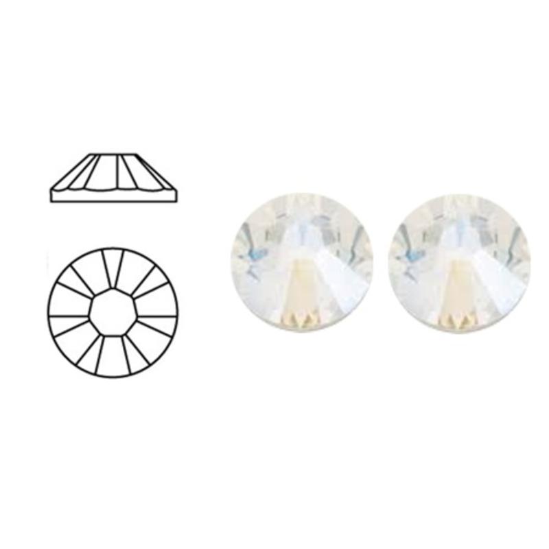 SWAROVSKI ELEMENTS Swarovski plaksteen Crystal Moonlight. ss16. 4mm.