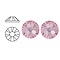 SWAROVSKI ELEMENTS Plaksteen Light Amethist. ss16. 4mm. Per stuk