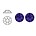 SWAROVSKI ELEMENTS Plaksteen Purple Velvet. ss16. 4mm. Per stuk