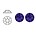 SWAROVSKI ELEMENTS Swarovski plaksteen Purple Velvet. ss16. 4mm.