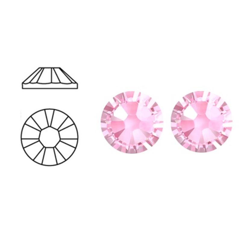 SWAROVSKI ELEMENTS Swarovski plaksteen Light Rose. ss16. 4mm.