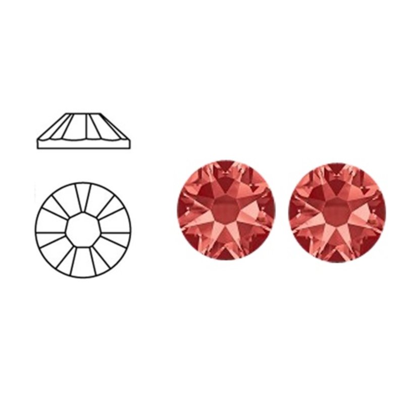 SWAROVSKI ELEMENTS Plaksteen Padparadscha. ss16. 4mm. Per stuk