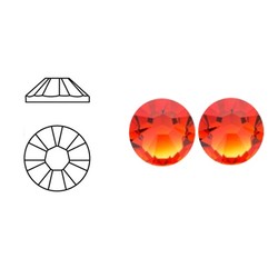 SWAROVSKI ELEMENTS Plaksteen Fire Opal. ss16. 4mm.