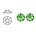 SWAROVSKI ELEMENTS Plaksteen Peridot. 3mm. 25 stuks voor
