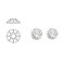 SWAROVSKI ELEMENTS Plaksteen Crystal. 3mm. 25 stuks voor