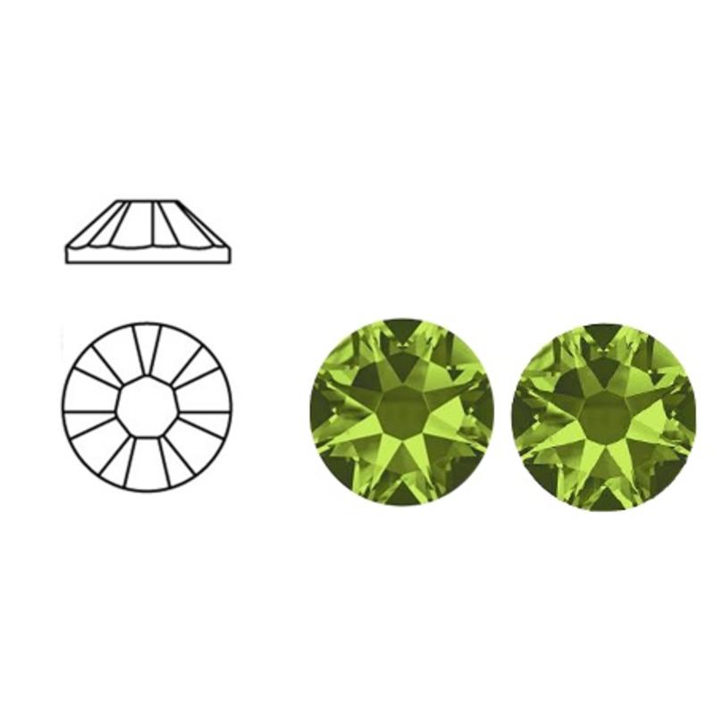 SWAROVSKI ELEMENTS Plaksteen Olivine. 3mm. 25 stuks voor