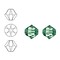 SWAROVSKI ELEMENTS Conically cut glass bead. 4mm. Ernite.