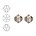 SWAROVSKI ELEMENTS Konisch Geslepen Glaskraal. Greige. 4mm. Per stuk