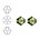 SWAROVSKI ELEMENTS Konisch Geslepen Glaskraal. 4mm. Olivine.