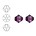 SWAROVSKI ELEMENTS Konisch geschnittene Glasperle. 6mm. Amethyst.