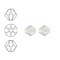 SWAROVSKI ELEMENTS Konisch Geslepen Glaskraal. Xilion Bead White Opal. 6mm. Per stuk