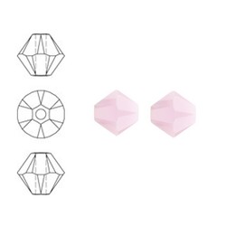 SWAROVSKI ELEMENTS Conically cut glass bead. 6mm. Pink Alabaster.