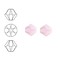 SWAROVSKI ELEMENTS Conically cut glass bead. 6mm. Pink Alabaster.