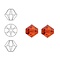 SWAROVSKI ELEMENTS Konisch Geslepen Glaskraal. Hyacinth. 8mm. Per stuk