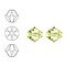 SWAROVSKI ELEMENTS Konisch Geslepen Glaskraal. Jonquil. 8mm. Per stuk