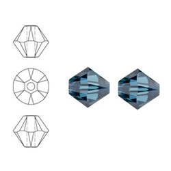 SWAROVSKI ELEMENTS Konisch Geslepen Glaskraal. Montana. 8mm. Per stuk