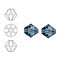 SWAROVSKI ELEMENTS Konisch Geslepen Glaskraal. Montana. 8mm. Per stuk