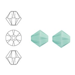 SWAROVSKI ELEMENTS Konisch Geslepen Glaskraal. Mint Alabaster. 8mm. Per stuk