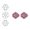 SWAROVSKI ELEMENTS Swarovski Konisch Geslepen Glaskraal. Cyclamen Opal. 8mm. Per stuk