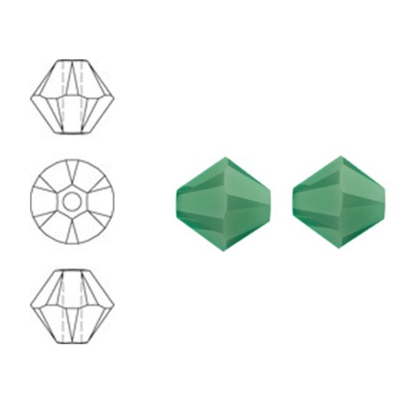 SWAROVSKI ELEMENTS Swarovski Konisch Geslepen Glaskraal. Palace Green Opal. 8mm. Per stuk