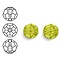 SWAROVSKI ELEMENTS Swarovski. Facetgeslepen Ronde Kraal. 6mm. Lime.