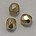 Facet geslepen Glaskraal. Crystal Goud. 4mm. Tsjechisch. 10 stuks voor.