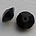 Facet geslepen Glaskraal. Jet. 4x7mm. Spacer.