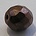 Facet geslepen Glaskraal. Brown Copper. 8mm. Tsjechisch.