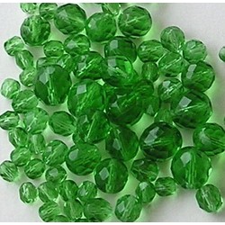 Facetkralenmix. Peridot. 50 gram. 6, 8, 10 en 12mm.