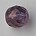 Facet geslepen Glaskraal. Paars Brons. 12mm. Tsjechisch.