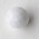 Facet geslepen Glaskraal. Wit opaque. 6mm. Tsjechisch