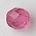 Fuchsia. Facetgeslepen Glaskraal. 8mm.