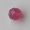 Roze Opal. Facetgeslepen Glaskraal. 6mm. Per stuk voor