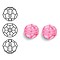 SWAROVSKI ELEMENTS Swarovski. Facetgeslepen Ronde Kraal. 6mm. Roze.