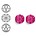 SWAROVSKI ELEMENTS Swarovski. Facetgeslepen Ronde Kraal. 10mm. Fuchsia.
