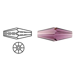 SWAROVSKI ELEMENTS Swarovski. Langwerpige Bicone. Amethist. 5x15mm.