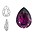 SWAROVSKI ELEMENTS Swarovski Druppel. Amethyst. 14x10mm. Pointed Back.