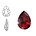 SWAROVSKI ELEMENTS Swarovski Druppel. (groot). Siam. 14x10mm. Pointed Back.
