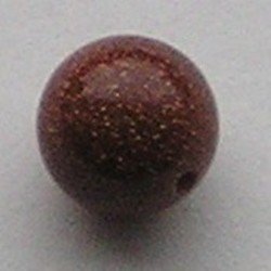 Goldstone Ronde Kraal 8mm.