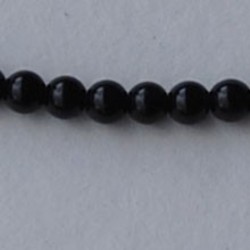 Black Obsidan kraal. 8mm.