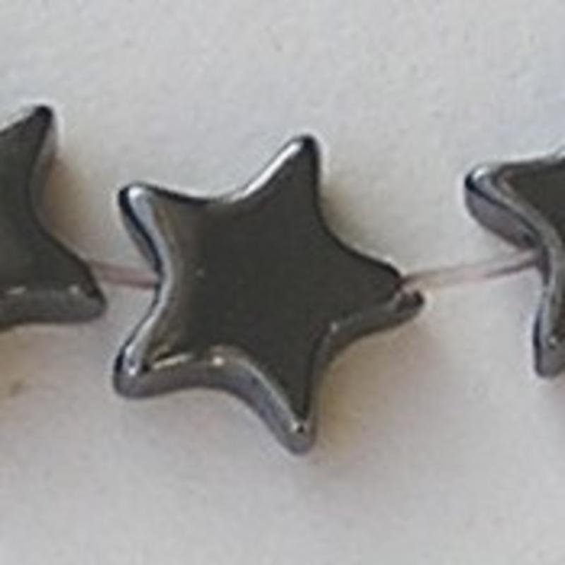 Mini Sterretje Hematite. 7mm.