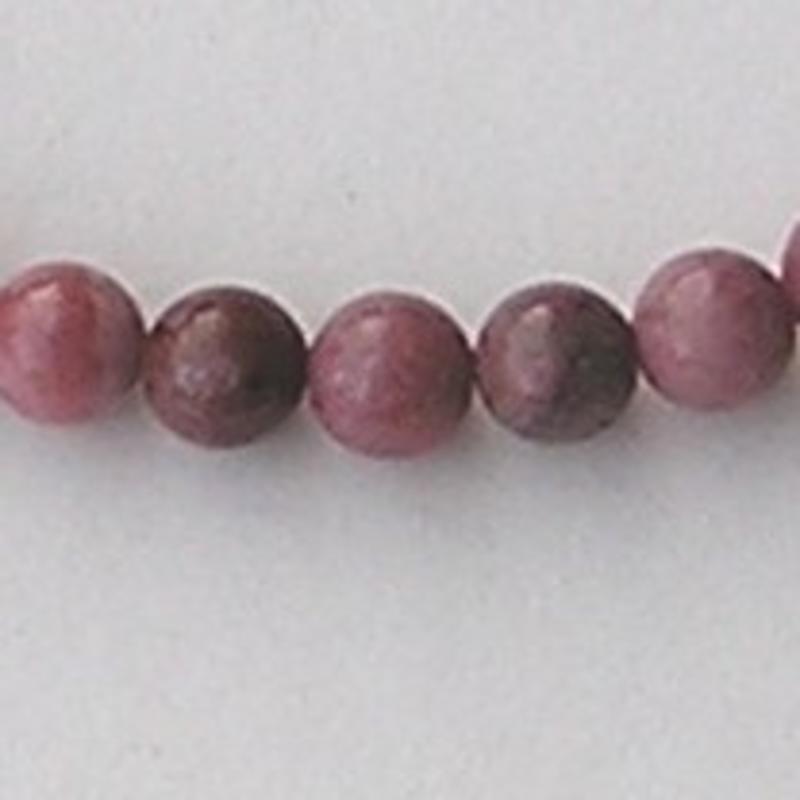 Rhodonite. (natural) 6mm. Kraal.